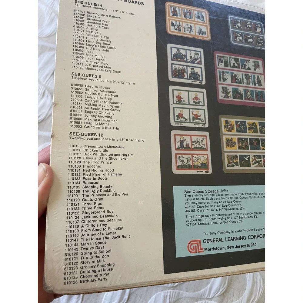 New 1956 Judy See-Quees Johnny Growing Story Board Sequence Puzzle 510657 VTG